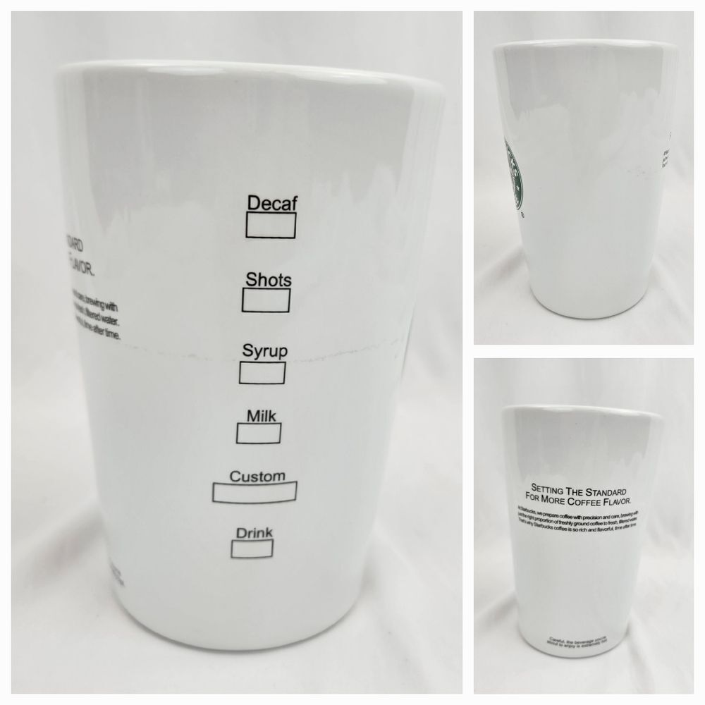 ☕️Vintage Starbucks 2000 Large Porcelain Utensil Holder/Coffee Canister - Picture 3 of 9